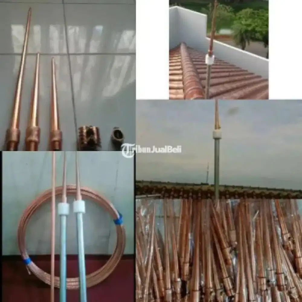 Tempat pemasangan penangkal petir komvesional untuk rumah dan lain2