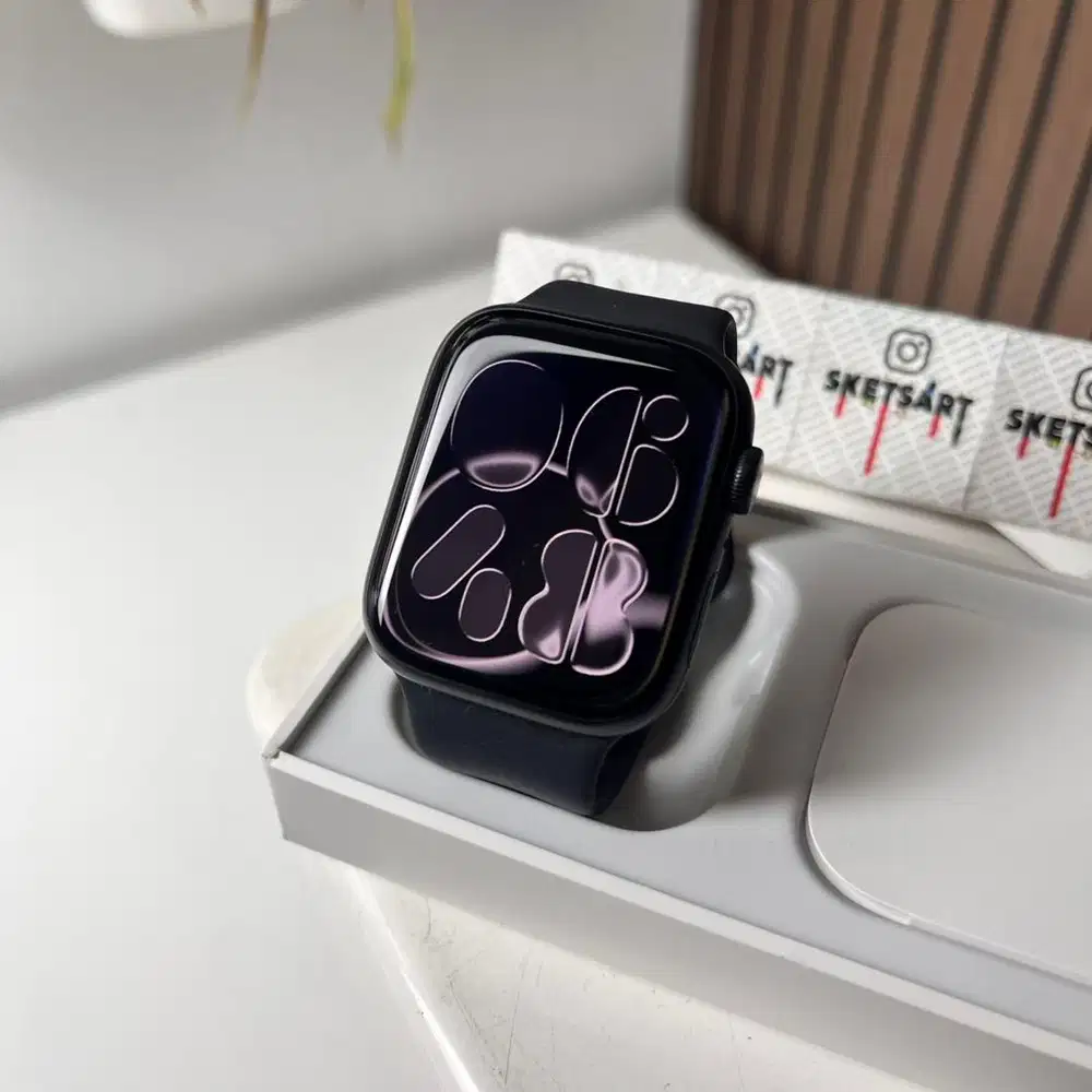Apple Watch Series 8 45mm Black iwatch Mulus Like New