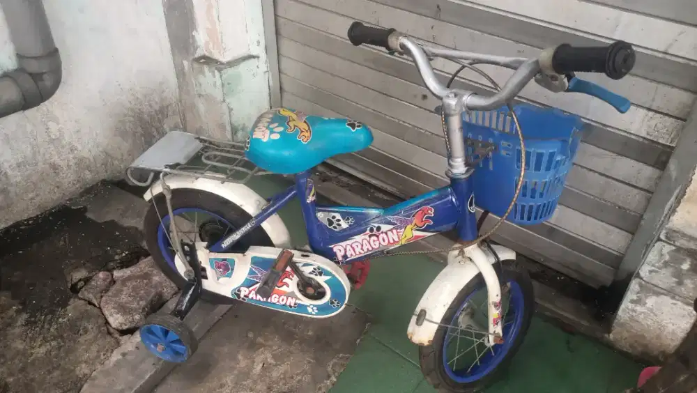 Sepeda anak uk12 rangka kokoh rem pakem ban tebal semua