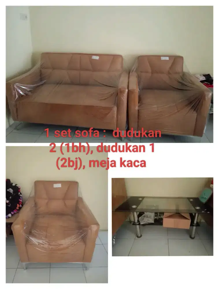 1 set sofa .. masi baru gress kluar dr toko