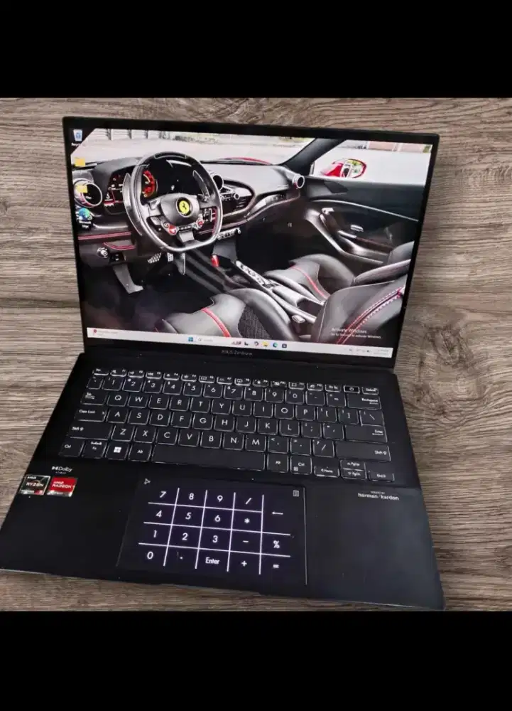 ASUS ZENBOOK 14 OLED NUMPAD ON TOUCHSCREEN