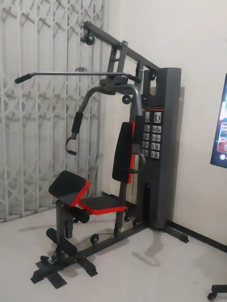 HOME GYM 1 SISI BARU ALAT FITNESS KIRIM COD PLUS RAKITNYA