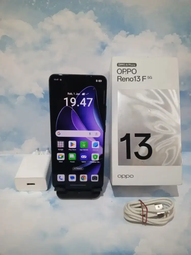 Dijual HP OPPO Reno 13F (5G) Ram 12/256GB Fullset Garansi 1/3/2026