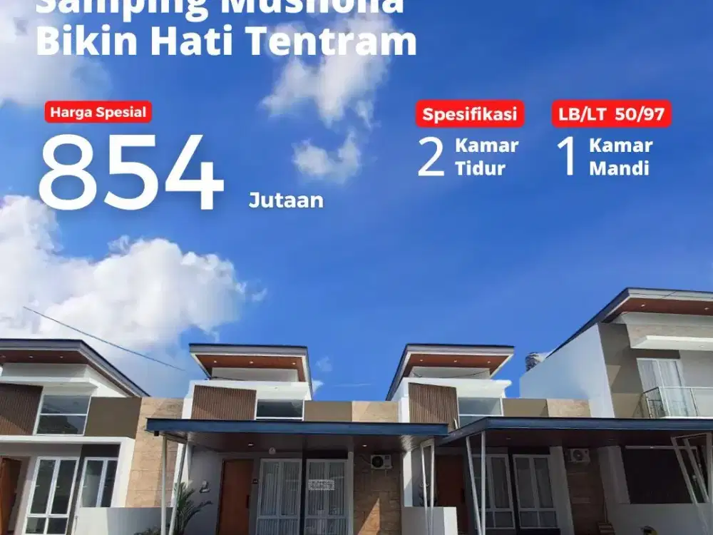Rumah siap huni 7 menit ke kampus uii mulia residence kaliurang jogja