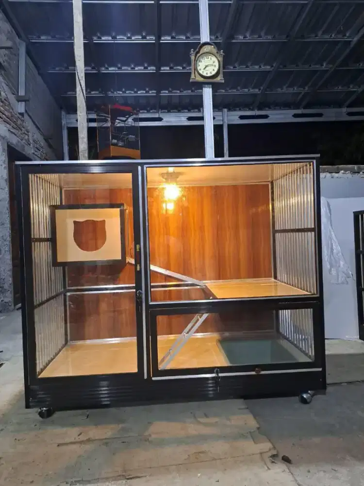 Jual kandang kucing alumunium