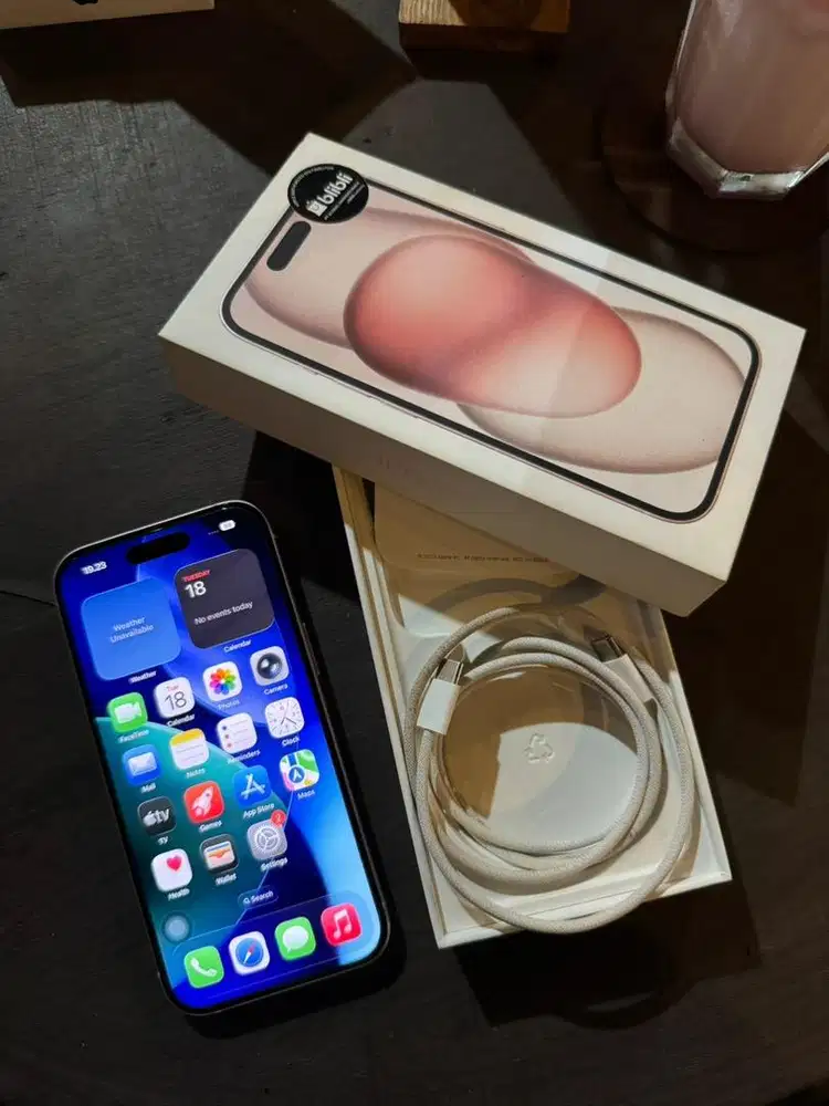 iPhone 15 128gb pink blibli ibox garansi on