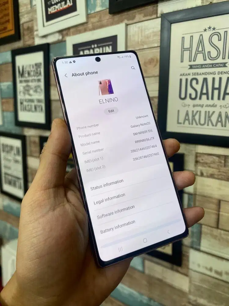 samsung note 20 8/256 sein mulus istimewa