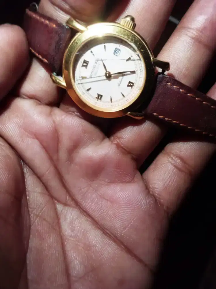 Raymond Weil original cewek 18k gold electroplated automatic .