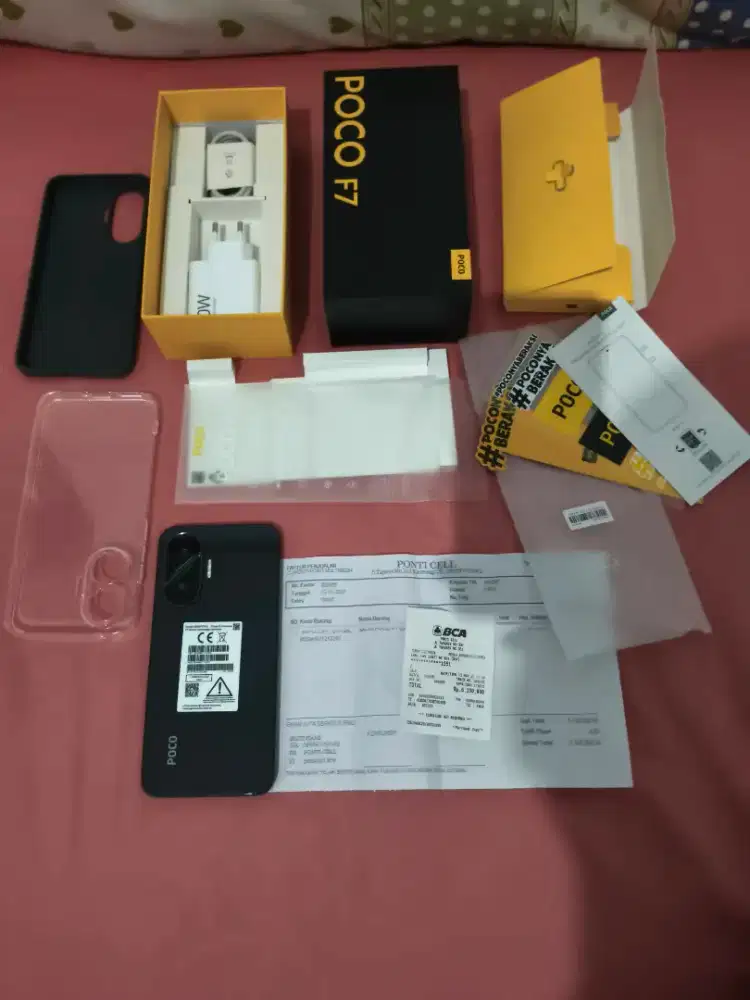 Handphone Poco F7 Black 99,9% Like New Fullset (Nego Pertamax)