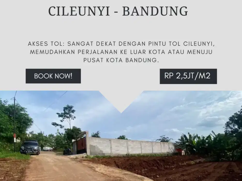 ANDA YAKIN MAU MELEWATKAN INI? Kavling A2 156m² Terakhir Dekat Tol Cileunyi!
