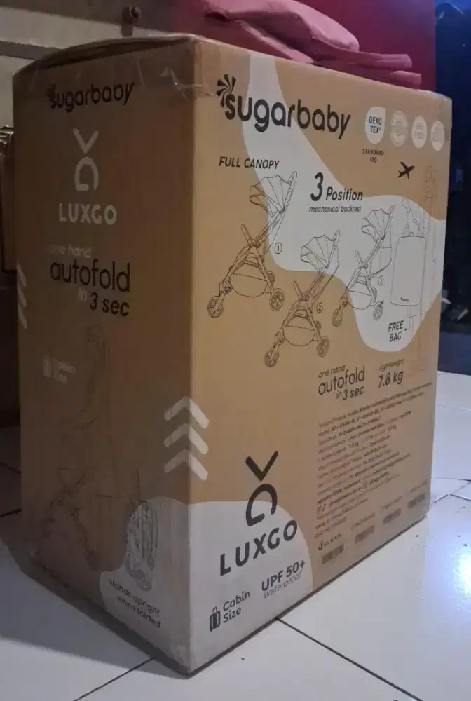 Stroller Merk Sugarbaby Luxgo Autofold