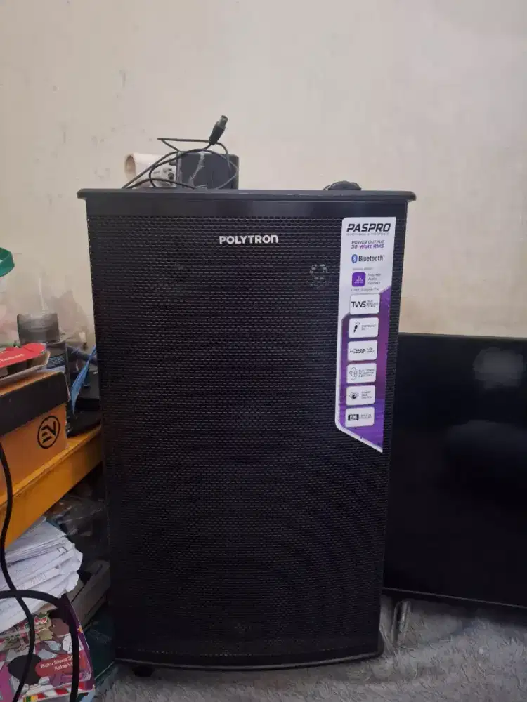 Speaker Polytron PASPRO 12F6 – Bass Mantap, Bluetooth, Kondisi Mulus