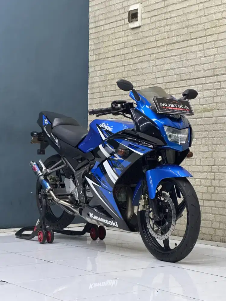 WARNA LANGKA!! KAWASAKI NINJA KRR 2TAK TH 2013 MULUS N FULLPAPER