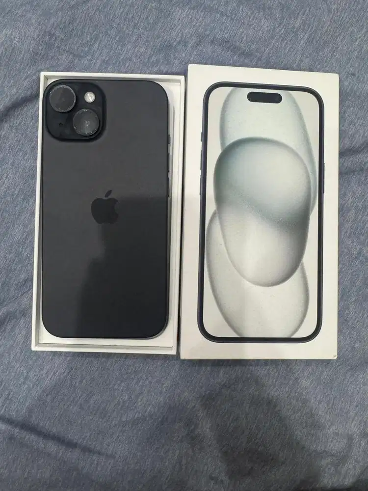 Iphone 15 Black 128gb ex digimap garansi on