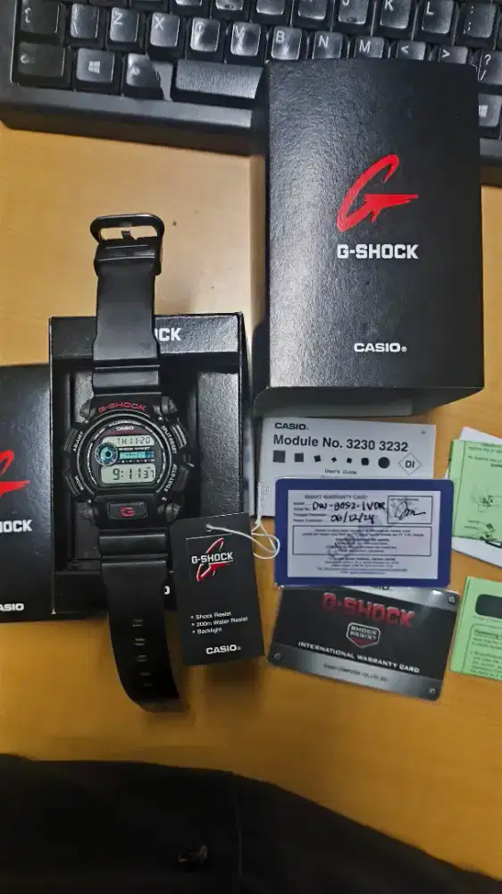 JAM TANGAN CASIO GSHOCK G-SHOCK DW 9052 ORIGINAL FULLSET GARANSI ON