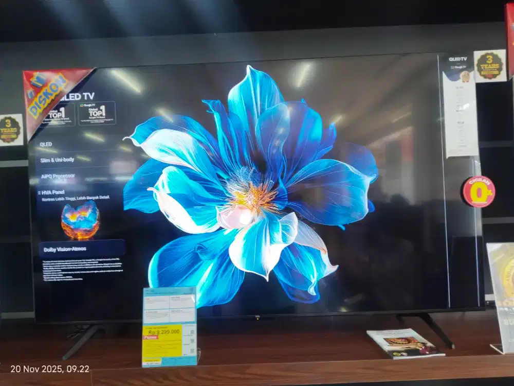 GOOGLE TV QLED TCL 65P7K, CICILAN TANPA DP, SYARAT CUKUP KTP