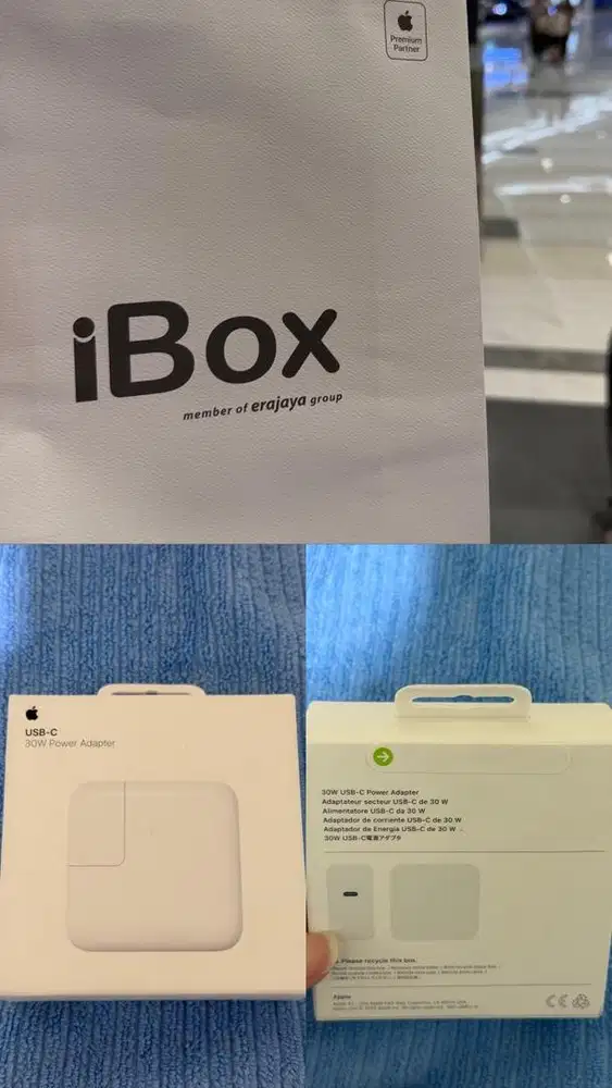 Charger Apple Power Adapter 30 watt - Barang iBox Segel