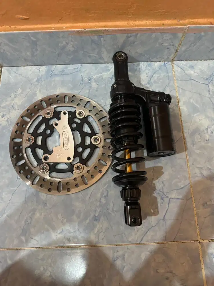 Shock tabung rideit uk 330 dan disc psm uk220 mulus kaya baru