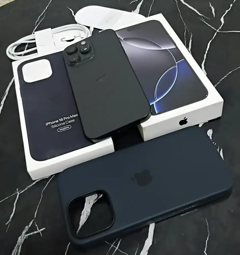 Iphone 16 Pro Max 256GB Black ZA/A Dual CUKAI BH 100 FREE Case ORI