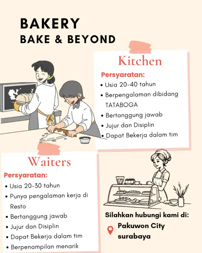 Lowongan kerja bakery