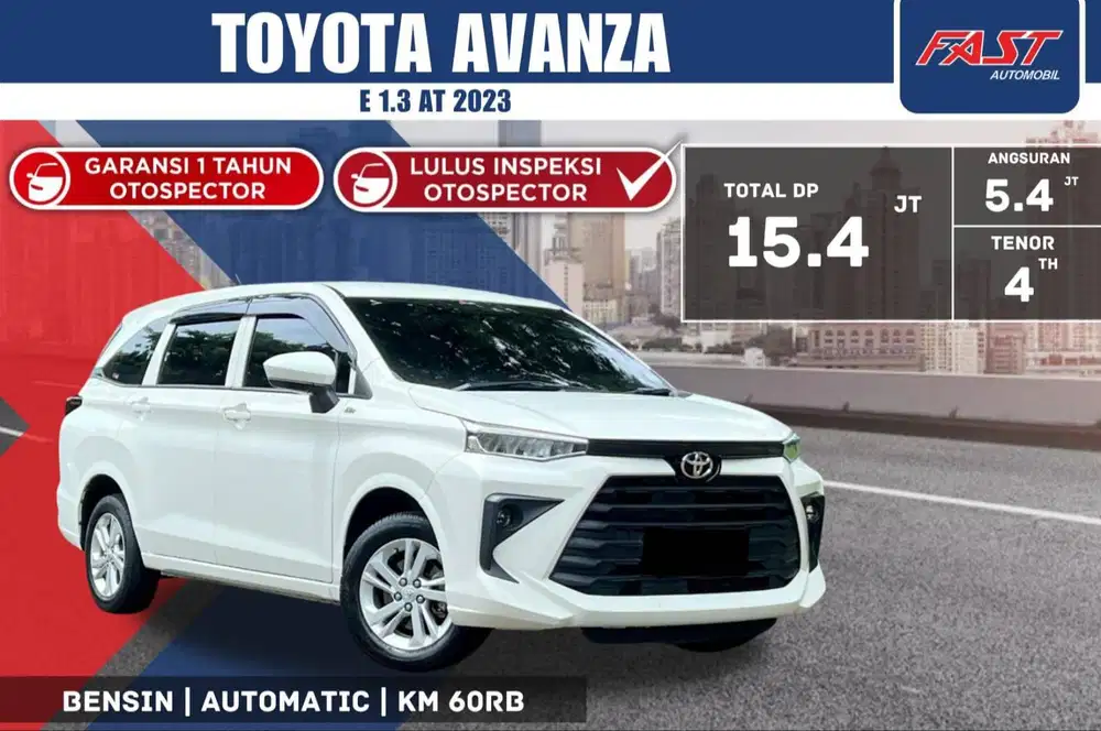 TOYOTA AVANZA E 2023 1.3 AT & PAJAK PANJANG #F2ST