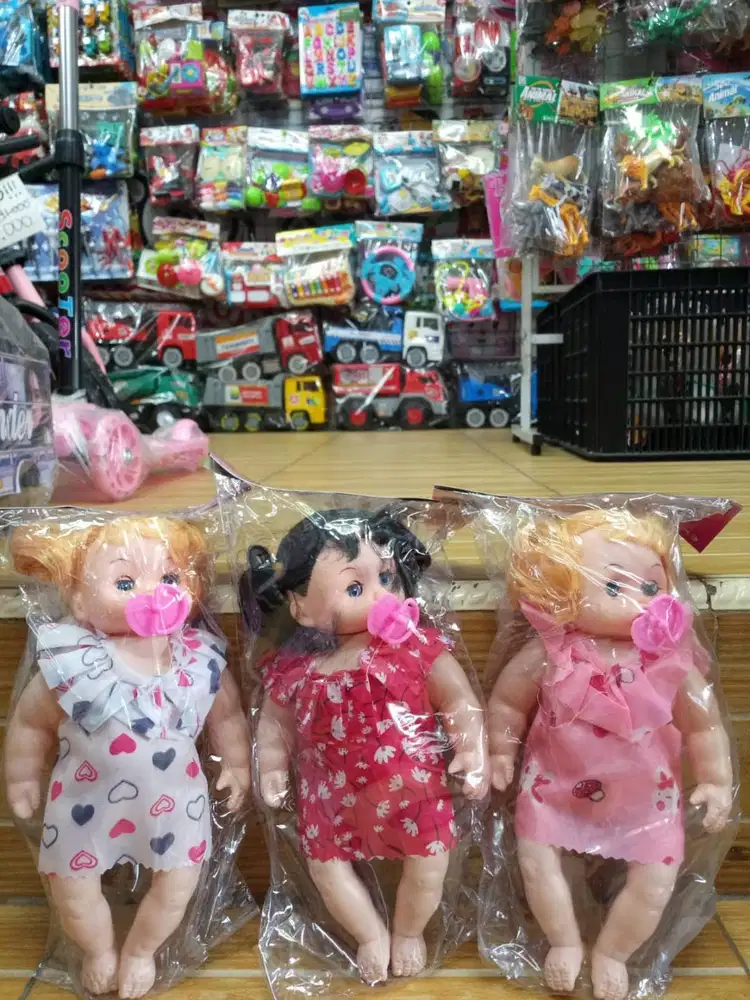 mainan anak boneka bayi dot nangis