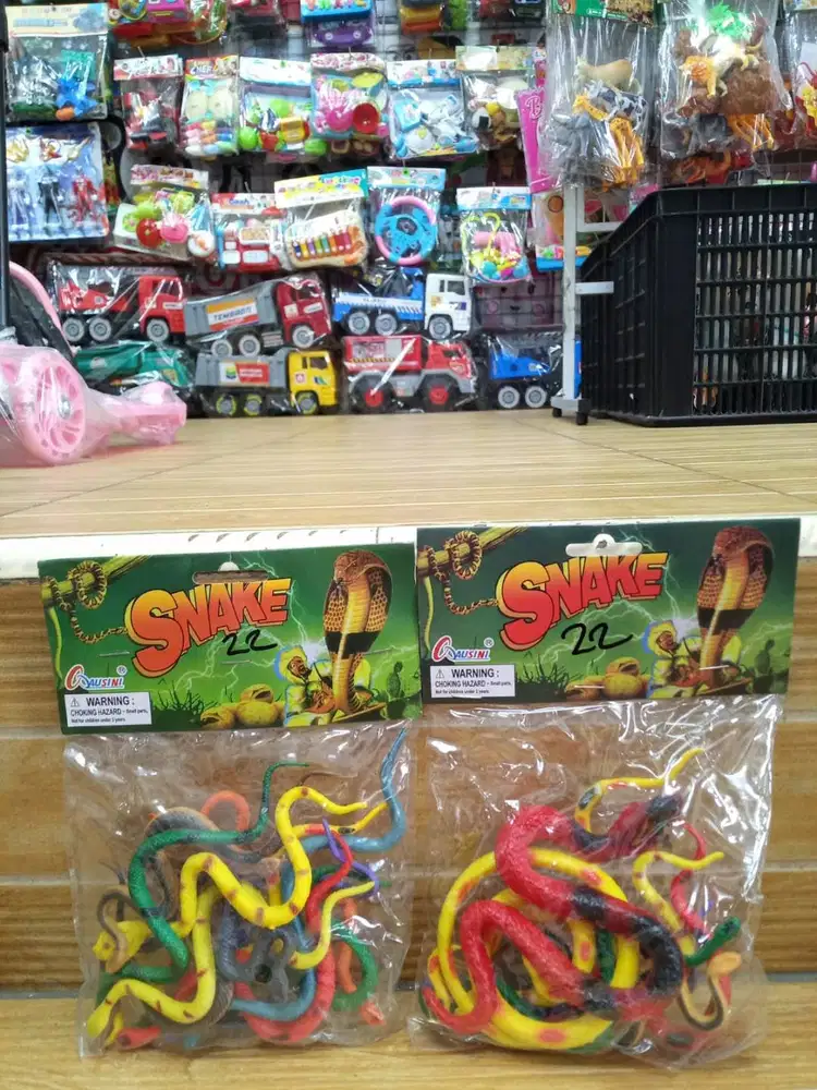 mainan anak animal snack ular karet