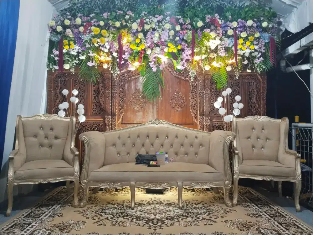 Dekorasi pernikahan komplit catering mua dan dokumentasi