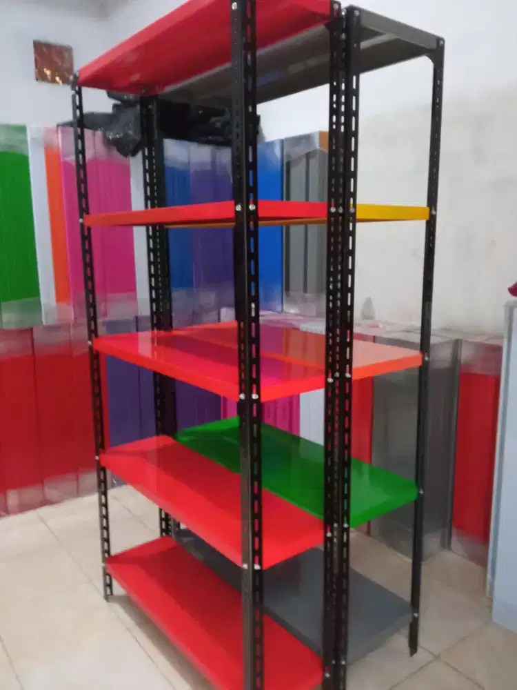 Rak besi rak buku rak kantor