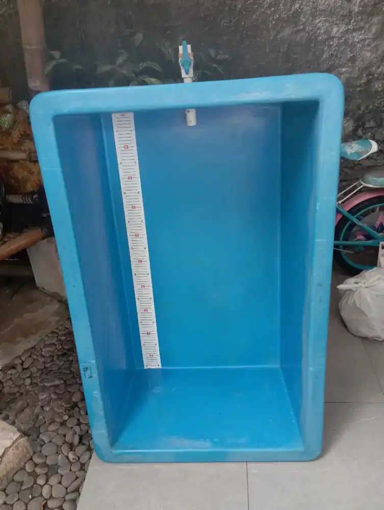 Bak Fiber untuk karantina atau bak ukur ikan 100x60x40