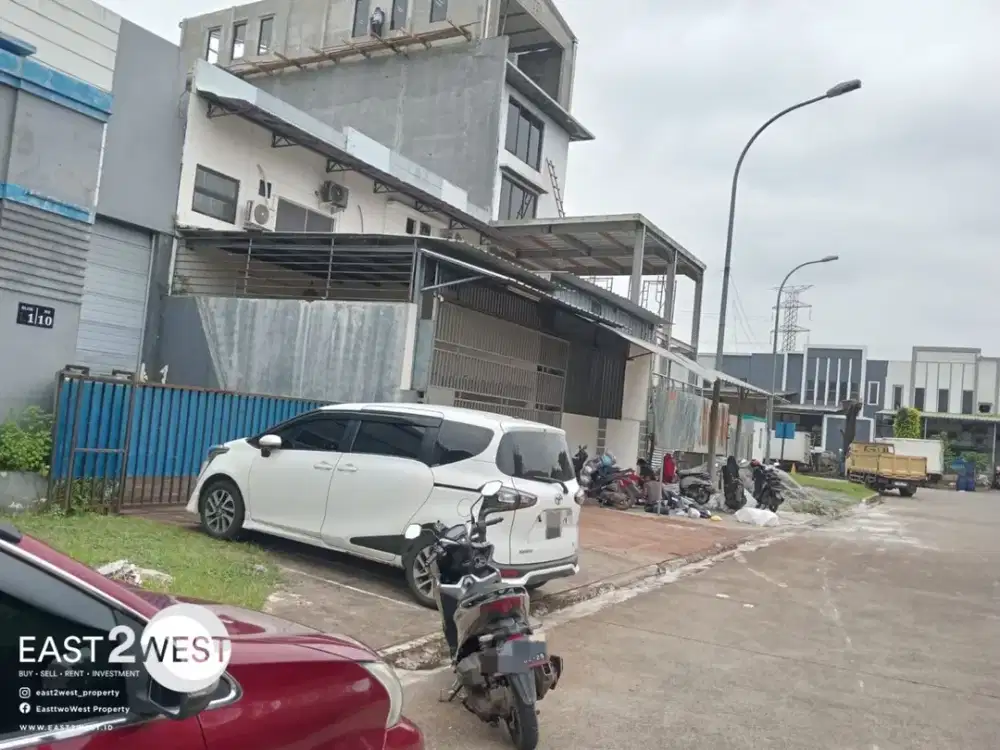 Dijual Gudang Taman Tekno Serpong Tangerang Selatan Sedang Renovasi Lokasi Sangat Strategis