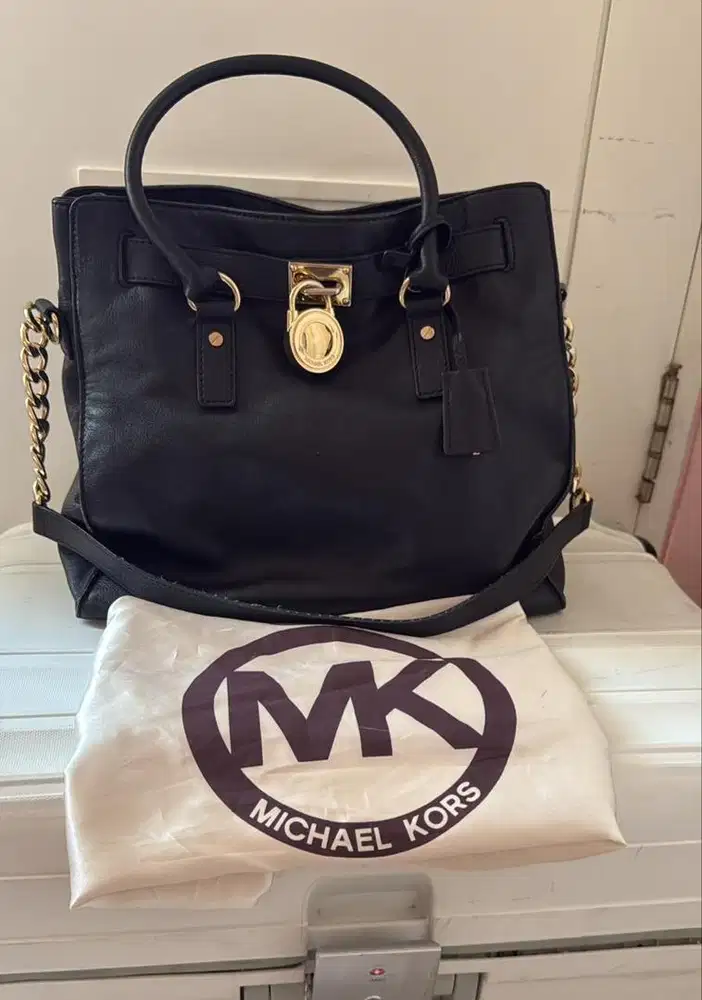 Tas Michael Kors Hamilton Leather Bag