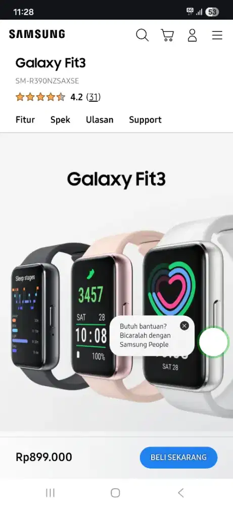 Smart Watch Samsung Fit3