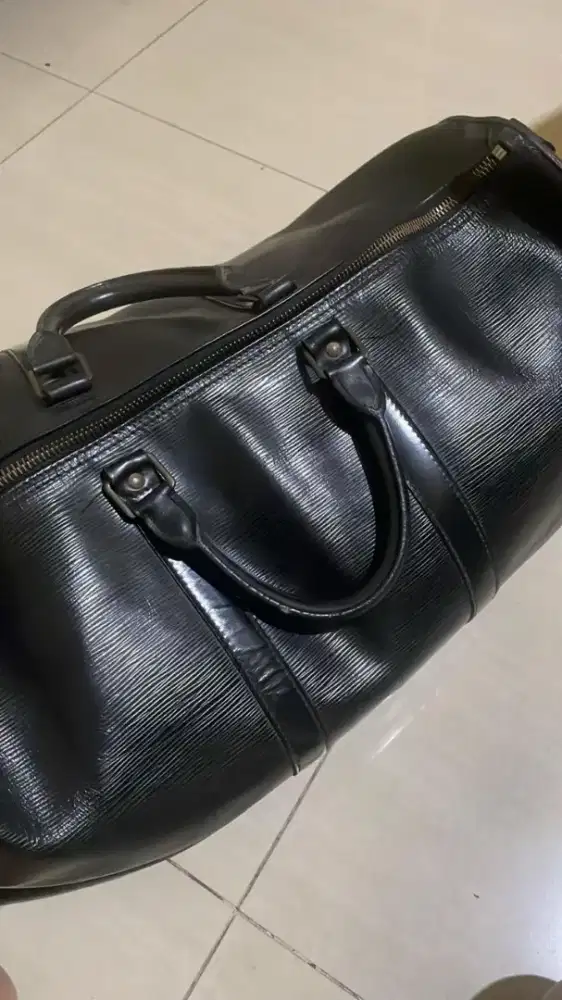 OLD SCHOOL LV KEEPALL EPI LEATHER BLACK (NOIR)