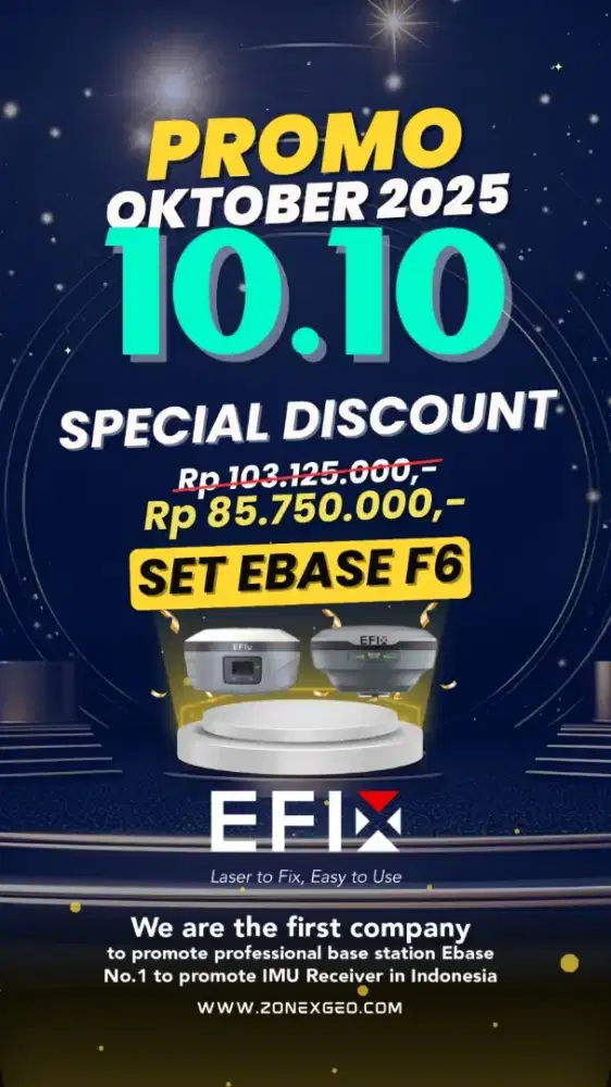 Promo alat GEODETIK EFIX F7