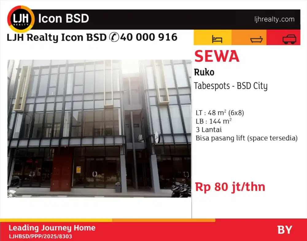 ruko tabespot tabebuya 3 lantai siap pakai