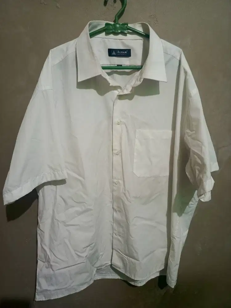 Kemeja Putih Lengan Pendek Alisan Ori Second Mulus Dijual Murah