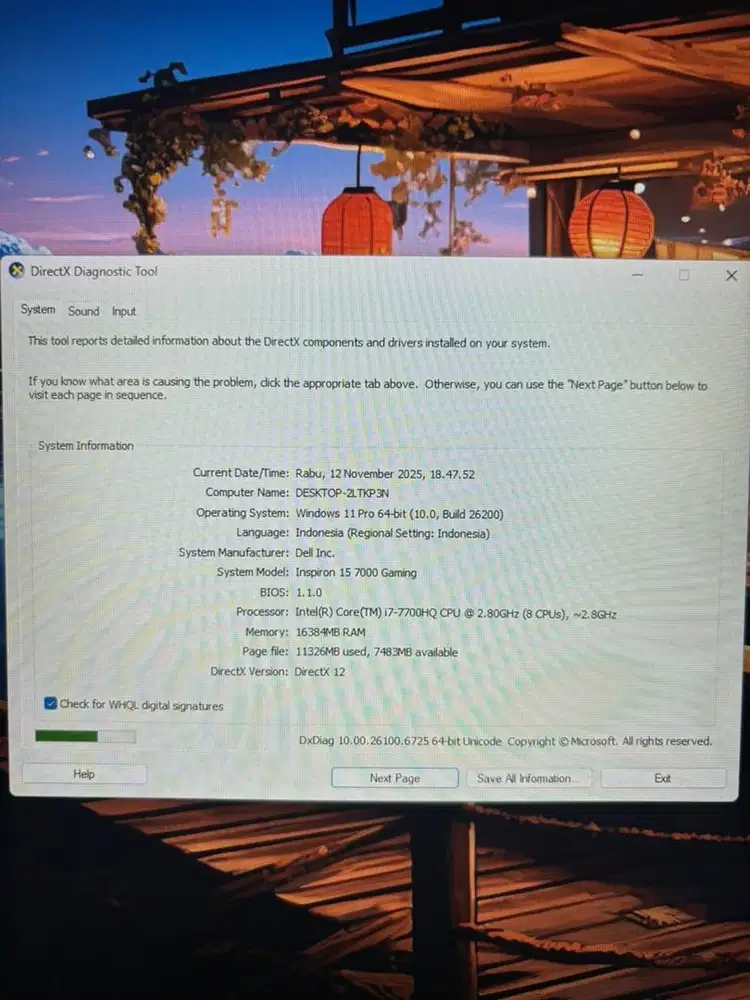 Dell Inspiron 15 7000 Gaming