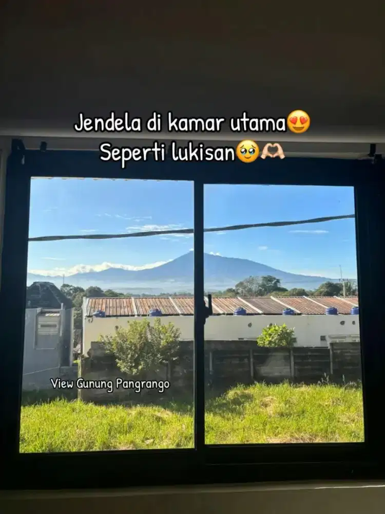 Dijual rumah rasa villa dengan 2 view gunung