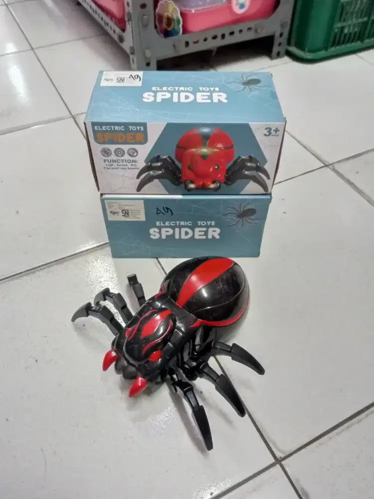 Mainan Anak Spider Baterai