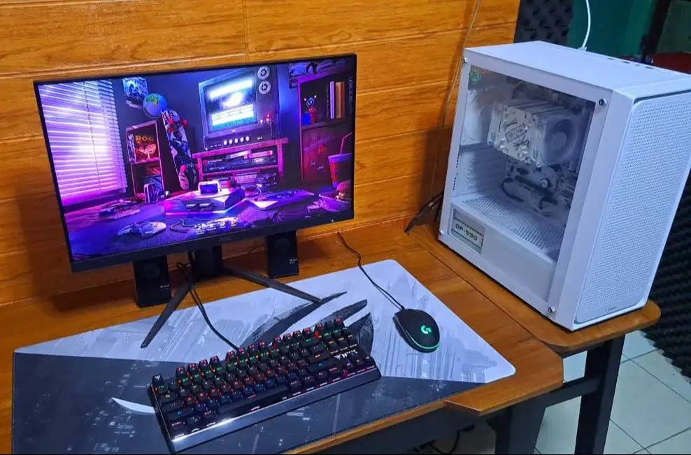 PC GAMING RYZEN 7 5700G | RAM 32GB 3200MHZ | + MONITOR + AKSESORIS NEW