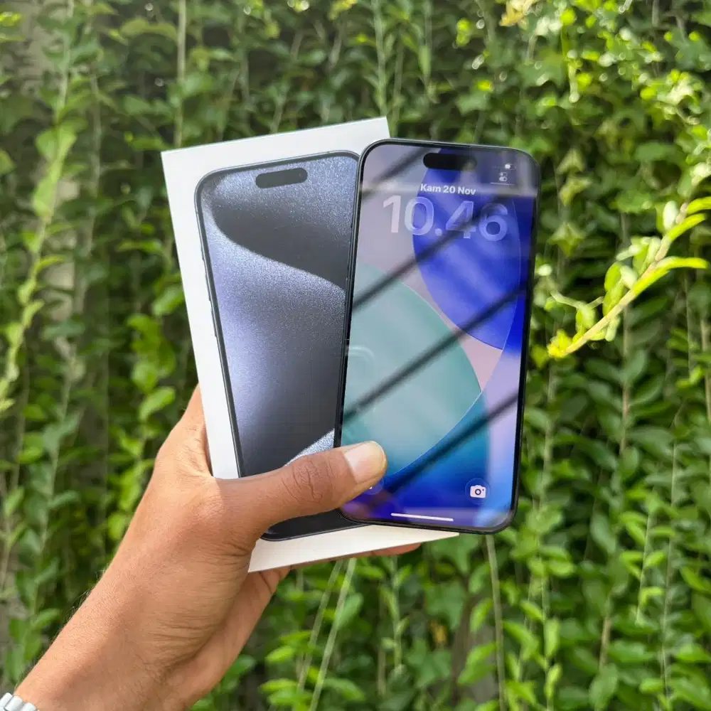 iPhone 15 Pro 128Gb iBox Lengkap Mulus