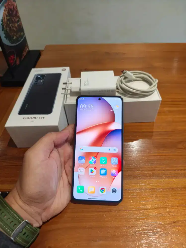 Xiaomi 12T Blue 8Gb/256Gb preloved Mulus Dus lengkap
