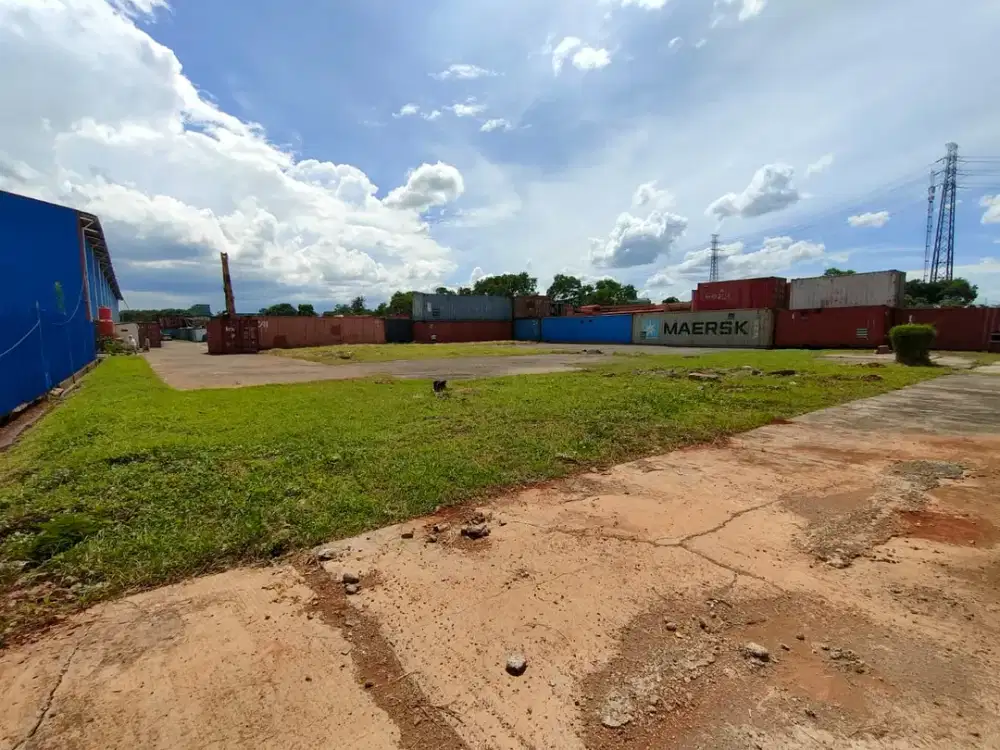 Lahan Tanah Komersil Strategis di Rest Area KM 19B Tambun Selatan Bisa Untuk Alat Berat