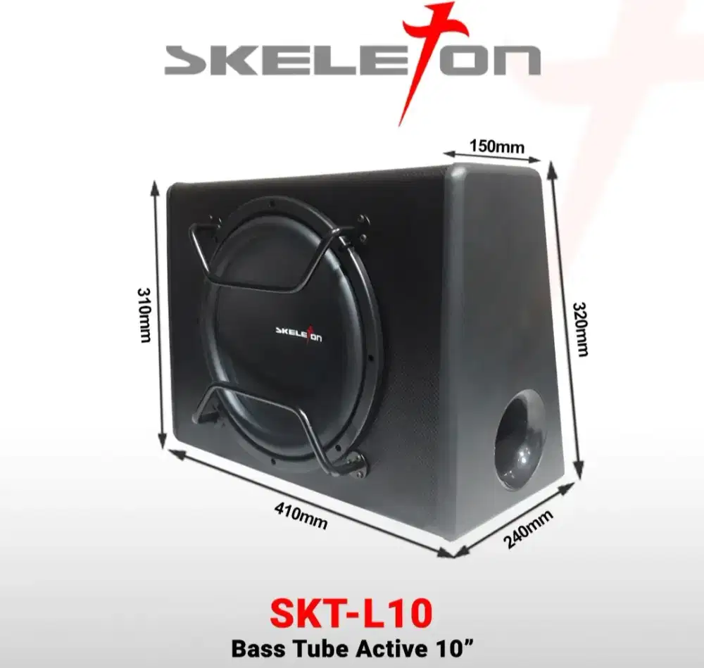 SUBWOOFER AKTIF SKELETON 10 INCH SECOND