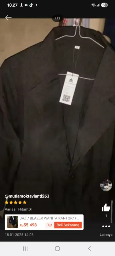 Blezer wanita barang baru msh bandrol