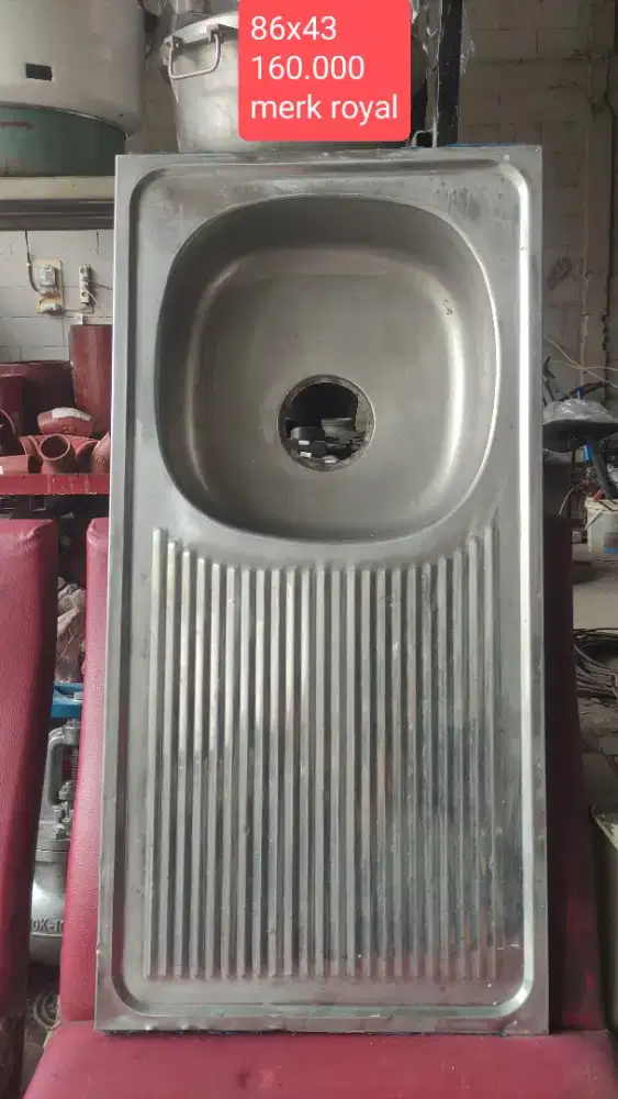 WESTAFEL SINK STAINLESS UKURAN 86x43 MERK ROYAL