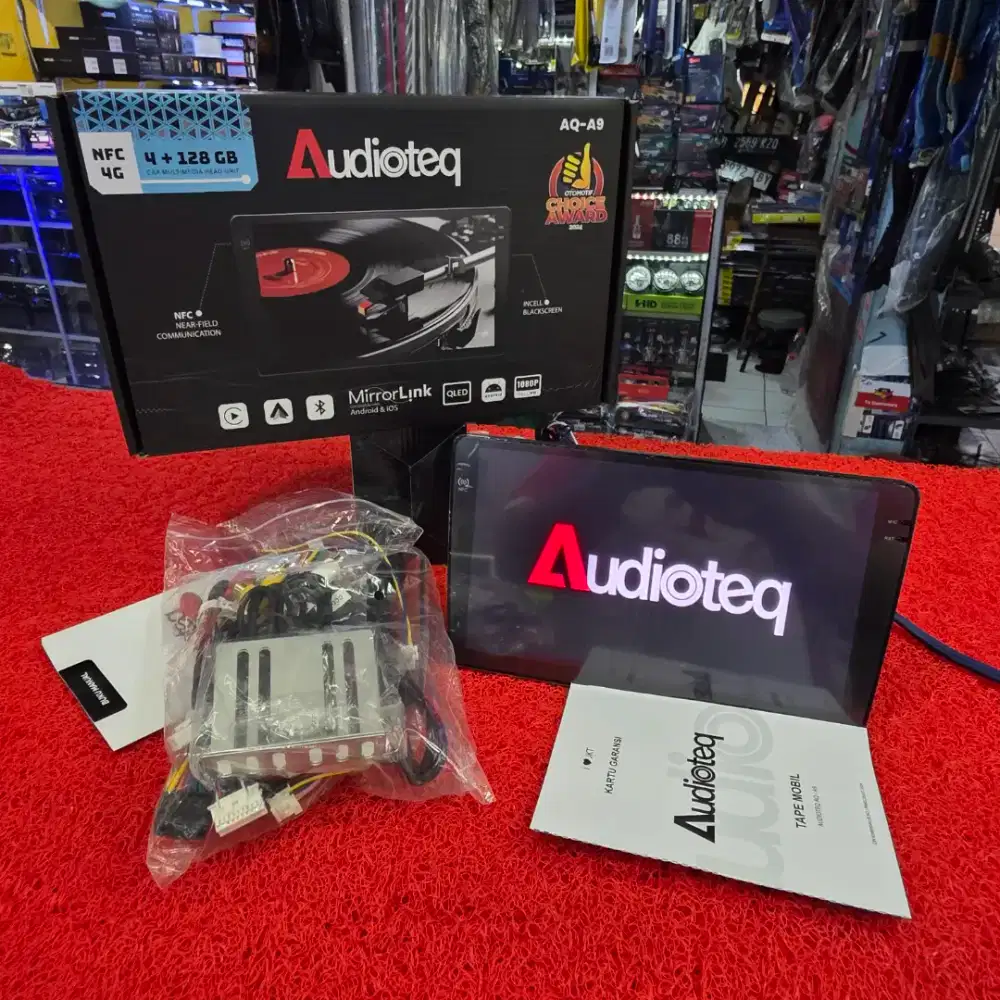 Head Unit Android Audioteq AQ-A9 CarPlay NFC 4GB+128GB 4G QLED 9 in