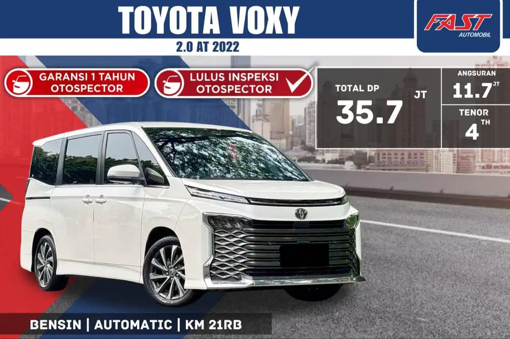 TOYOTA VOXY 2022 2.0 AT LOW KM.21RB & PAJAK PANJANG #F1ST