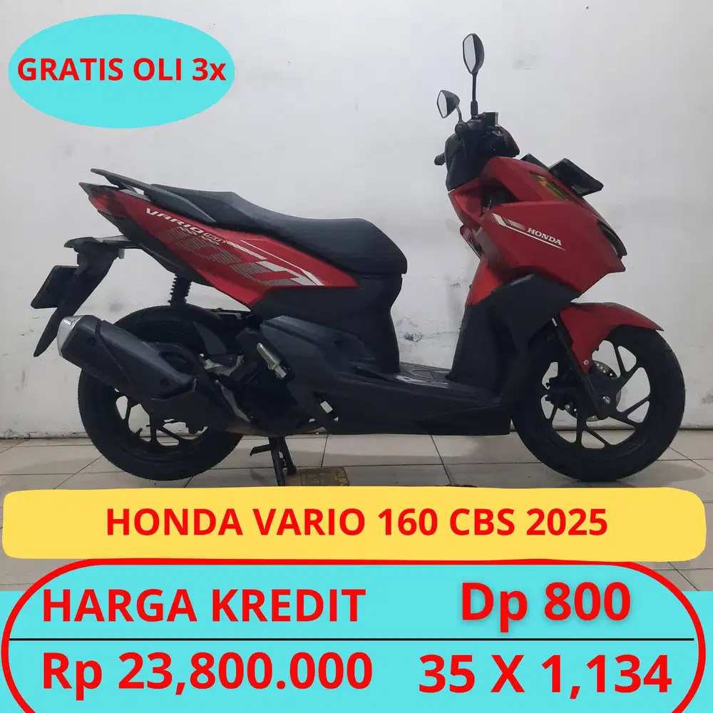 HONDA VARIO 160 CBS 2025 DP HANYA 800 RIBU GUYSSS